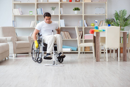 残疾人家居清洁地板