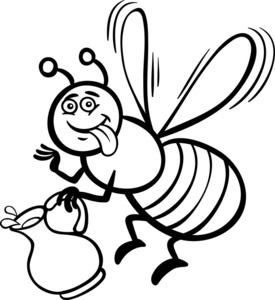 蜂蜜蜜蜂卡通的图画书