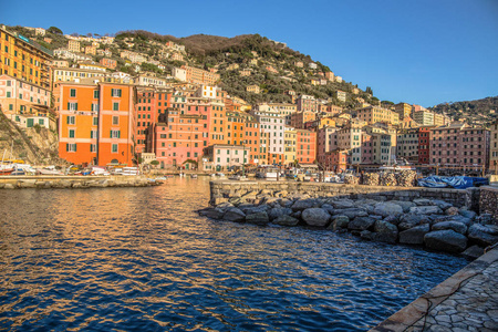 Camogli, 热那亚省, 德国, 地中海沿岸, 意大利的城市景观