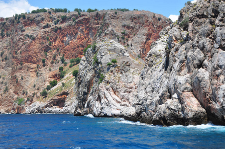 海崖。地中海