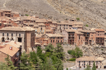 中世纪的村庄的西班牙，萨拉戈萨省 Albarracn