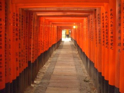 伏见 inari 寺 京都，日本
