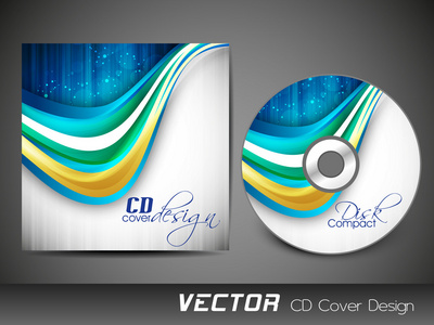 您的业务的的抽象 cd 封面设计