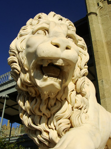 美第奇家族狮子，沃龙佐夫宫的南部门面 sculptire