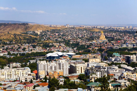 第比利斯市从高处的视图图片
