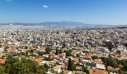 从雅典卫城雅典的视图