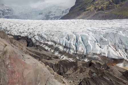 在冰岛 svinafellsjokull