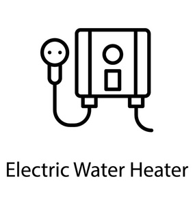 按需或 tankless 加热器提供热水, 因为它是需要的