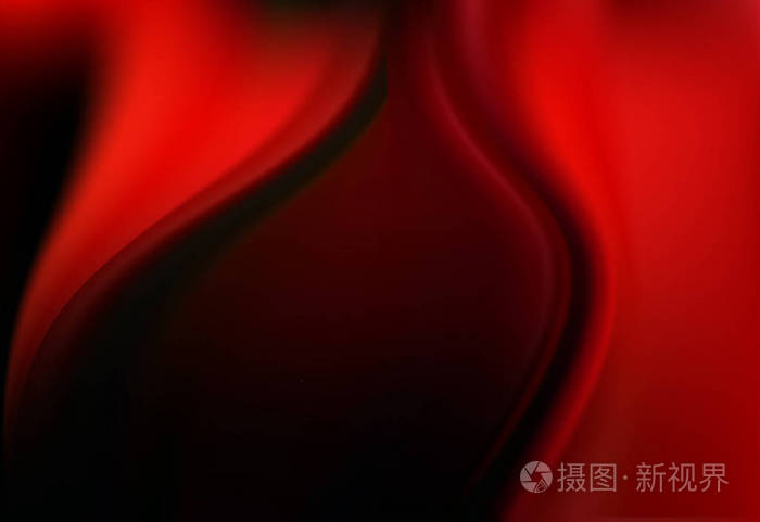 红栗色,猩红色丝绸背景与一些软的褶皱