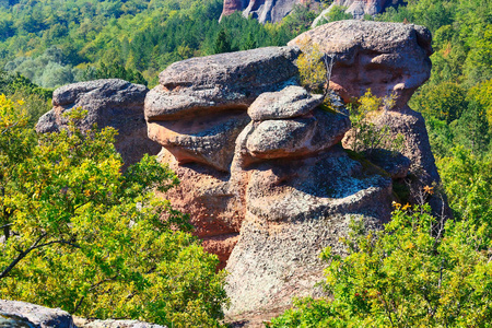 悬崖岩石附近，保加利亚贝洛格拉奇克