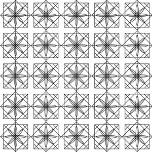 矢量无缝模式。黑白重复几何图案