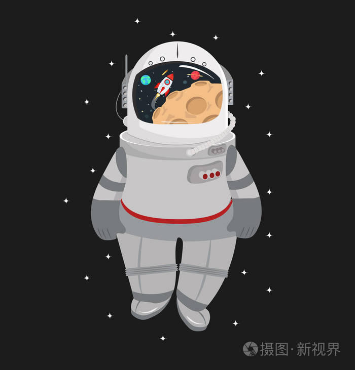 太空卡通宇航员头盔