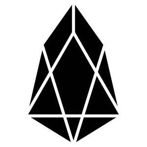 在白色背景上隔离的 Eos 图标