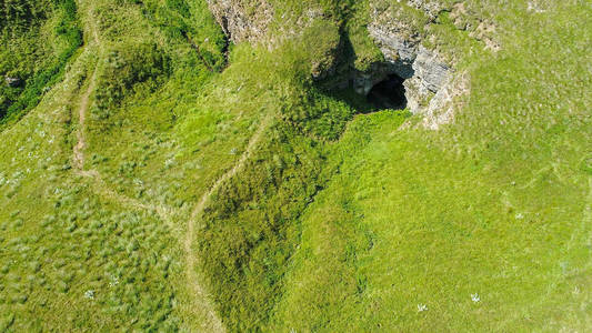 Ponor, 旧 planina 山脉的地下河流鸟瞰图, 塞尔维亚