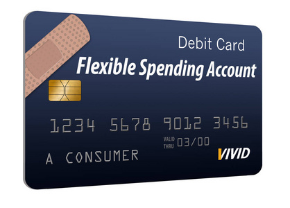 这是通用 Fsa 灵活的消费帐户借记卡。这是一个例证, 是关于医疗保险和医疗保健