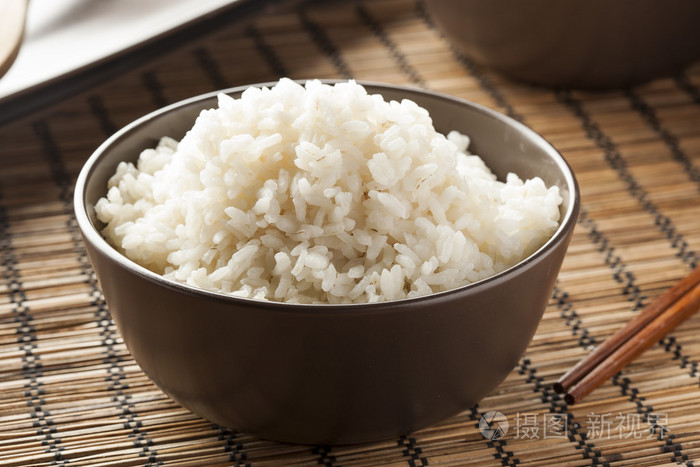 碗有机白米饭照片-正版商用图片06crqm-摄图新视界