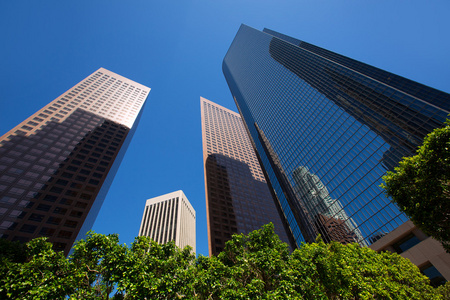la 洛杉矶市中心的摩天大楼建筑