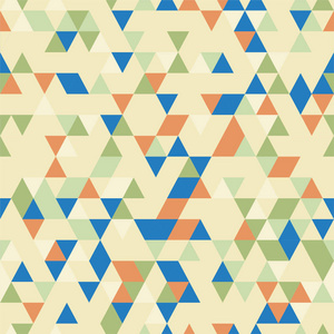 riangle 无缝背景与不同颜色的三角形形状