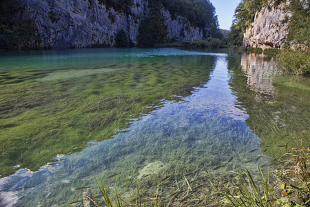 克罗地亚普利特维切国家公园的美景