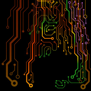 电路板的背景。eps10 矢量图