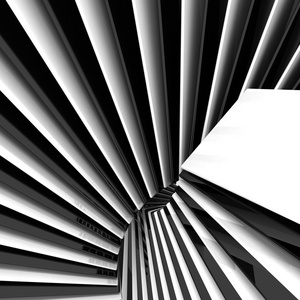 3d 抽象的黑色和白色背景