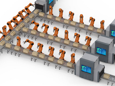 3d 渲染机器人流水线在工厂自动化行业中的构想
