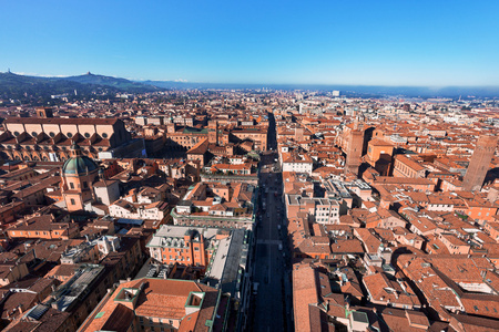 全景视图 strada 马焦雷，博洛尼亚