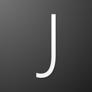 白 3 d 字母 j