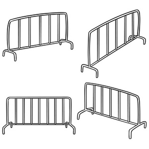 交通围栏矢量集