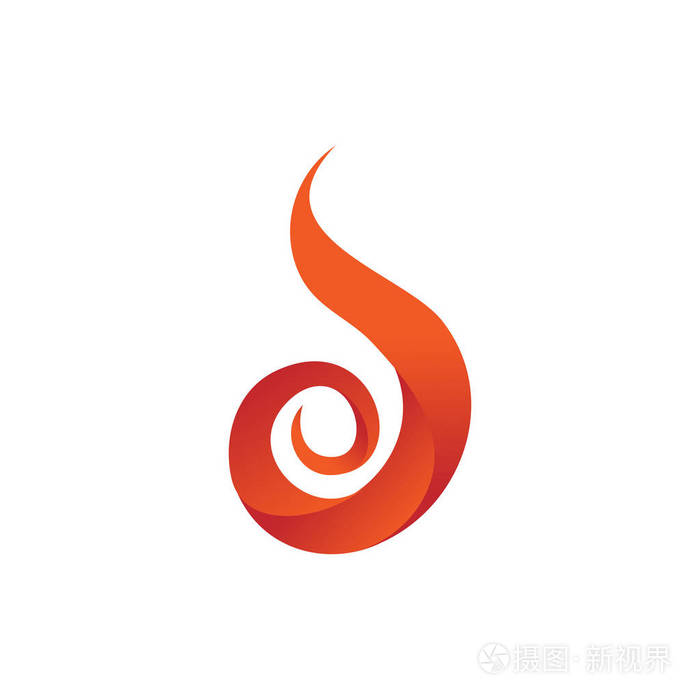 卷火火焰元素标志符号