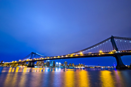 布鲁克林大桥夜景