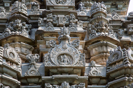 Kashivishvanatha 寺, Lakundi, 卡纳塔邦, 印度。题字和主题