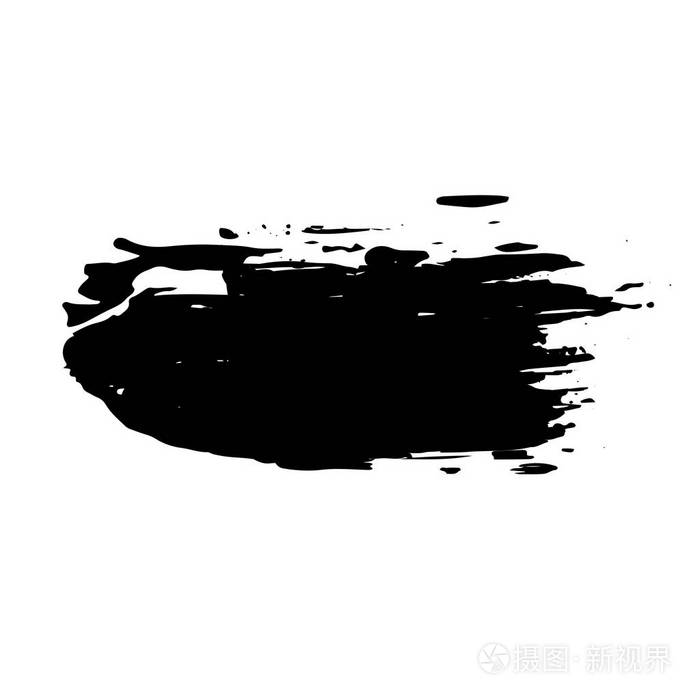 墨水矢量干刷笔划.矢量插图.手绘水彩纹理.文本空间