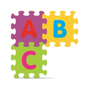 矢量abc写字母谜题