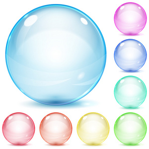 多彩多姿的玻璃球体