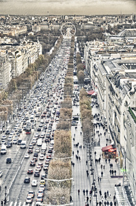 巴黎的街道上