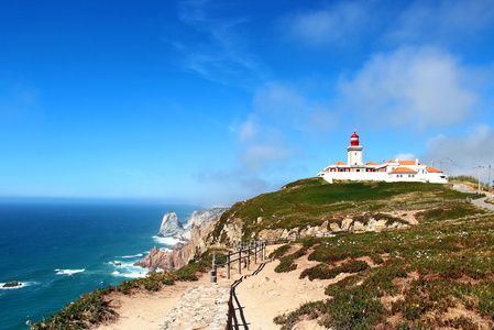 cabo da roca，葡萄牙在灯塔