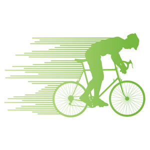 骑自行车的人矢量背景概念所作的条纹