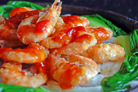 中国美味的食物   虾