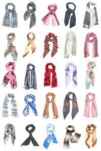 真丝围巾 scarves.collards