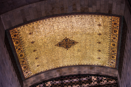 Ceiling tile detail at mausoleum of Mustafa Kemal Atatrk