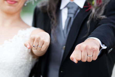 几个展示结婚戒指