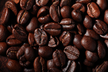 阿拉比卡咖啡豆纹理