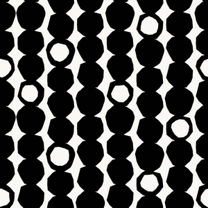 抽象几何形状的黑白无缝模式