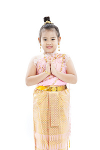漂亮的泰国小女孩的肖像