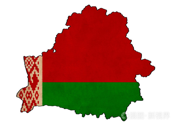 关于白俄罗斯白俄罗斯地图船旗绘图、 垃圾和