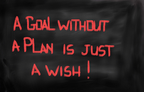 没有计划的目标是只是一个愿望的概念