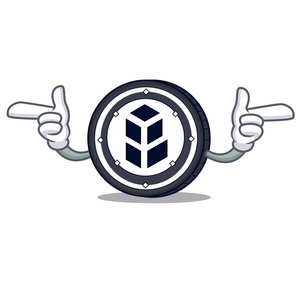 指向手指 bancor 硬币字符卡通