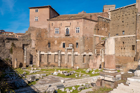 奥古斯都论坛 古 附近罗马论坛在 Rom