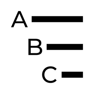 对齐矢量字形图标